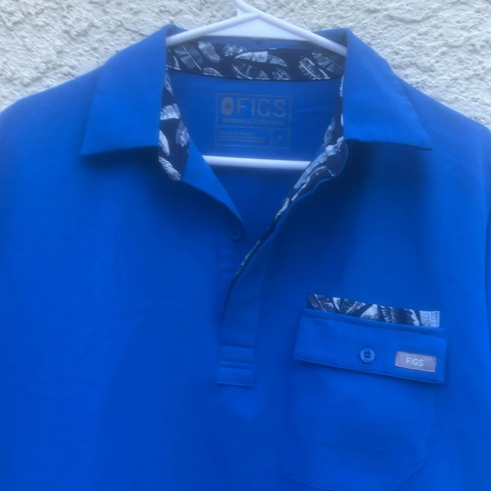 FIGS Technical Collection Royal Blue Men's Scrub Set Size M